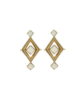 White Yela Earrings 1