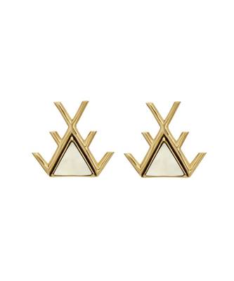 White Ina Earrings 1