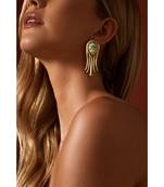 Blue Khamsa Earrings