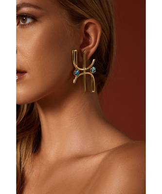 Blue Amena Earrings 1