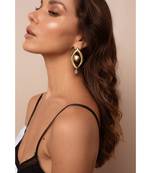 Brass Nano Iris Earrings