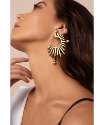 Green Sora Earrings 1