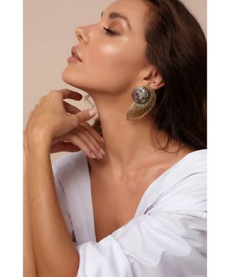 Brass Nano Arca Earrings 1