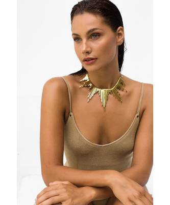 Brass Nano Sola Necklace  1