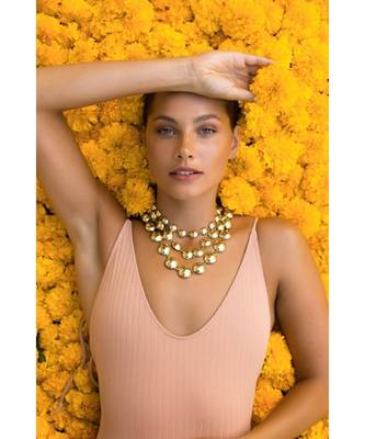 Brass Nano Sela Necklace  1