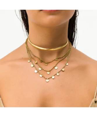 Brass Nano Esmy Necklace  1