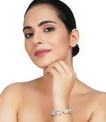 Gold Finish Diamond Studded Bracelet