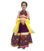 Aglare Beautiful cotton  lehenga choli,navratri collaction for small Kids Black