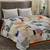 King Size Indian Handmade Vintage Old Saree Patchwork Bedding Kantha Quilt Boho
