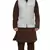 MAG Men's Brown Matching Silk Kurta Churidhar With Gray Joot Waistcoat