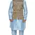 MAG Men's Sky Blue Matching silk Kurta Churidhar With Purple Waistcoat