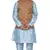 MAG Men's Sky Blue Matching silk Kurta Churidhar With Maroon Waistcoat