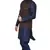Mag Men's Nevy Blue Matching silk Kurta Churidhar With Pink Voilet Joot Waistcoat