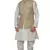 Mag Men's White Matching silk Kurta Churidhar With Coffee Colour Joot Waistcoat