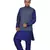 Mag Men's Royal Blue Matching silk Kurta Churidhar With Nevy Blue Joot Waistcoat