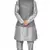 Mag Men's White Matching silk Kurta Churidhar With Gray 1st Joot Waistcoat
