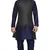 Mag Men's Nevy Blue Matching silk Kurta Churidhar With Black 2nd Waistcoat