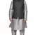 Mag Men's Silver Matching silk Kurta Churidhar With Black 2nd Waistcoat