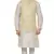 men's white matching silk kurta churidar with new gold waistcoat