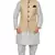 Mag Men's White Matching silk Kurta Churidhar With Gold Waistcoat
