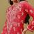 Hand Embroidered Pink Cotton Lucknowi Chikan Women Kurta