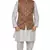Mag Men's White Matching silk Kurta Churidhar With Maroon Waistcoat