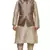 Mag Men's Double Tone Matching silk Kurta Churidhar With Gold 2nd Waistcoat