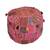 Indian Pouf Ottoman Covers Patchwork Footstool Embroidery Bohemian Pouffe Stool
