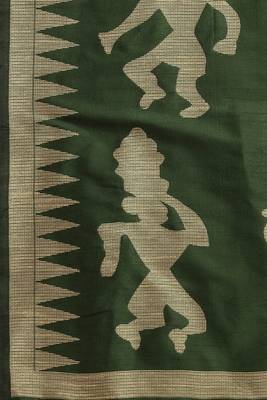 Pink woven paithani silk saree with blouse 4