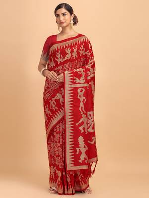 Teal woven paithani silk saree with blouse 1