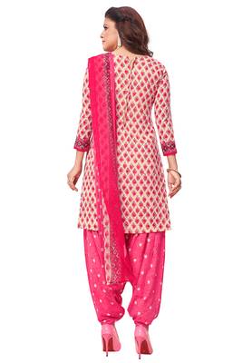 Women's Pack of   Synthetic Printed   top & bottom with dupatta 3