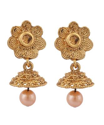 Gold Plated Multi layered 2 Side Broach South Indian Jewellery Set 4