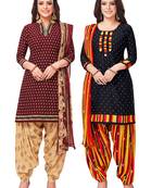 Women's Pack of   Synthetic Printed   top & bottom with dupatta