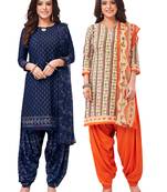 Women's Pack of   Synthetic Printed   top & bottom with dupatta