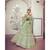 Nakkashi Liril Green Colour net lehenga having zari work on