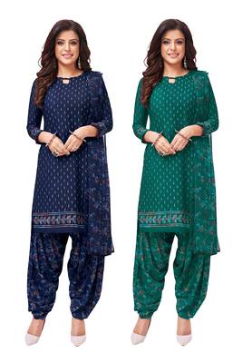 Women's Pack of   Synthetic Printed   top & bottom with dupatta 1