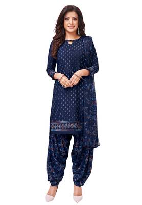Women's Pack of   Synthetic Printed   top & bottom with dupatta 2