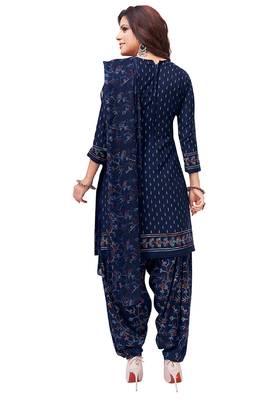 Women's Pack of   Synthetic Printed   top & bottom with dupatta 3