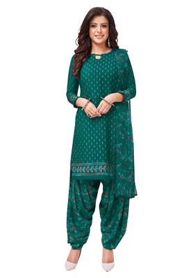 Women's Pack of   Synthetic Printed   top & bottom with dupatta 4