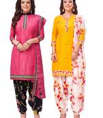 Women's Pack of   Synthetic Printed   top & bottom with dupatta