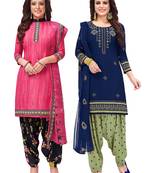Women's Pack of   Synthetic Printed   top & bottom with dupatta