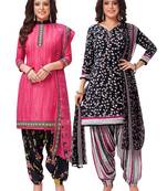 Women's Pack of   Synthetic Printed   top & bottom with dupatta