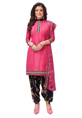 Women's Pack of   Synthetic Printed   top & bottom with dupatta 2