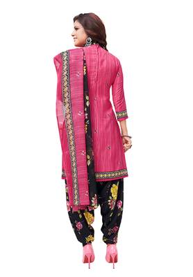 Women's Pack of   Synthetic Printed   top & bottom with dupatta 3