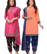 Women's Pack of   Synthetic Printed   top & bottom with dupatta