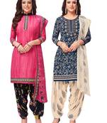 Women's Pack of   Synthetic Printed   top & bottom with dupatta