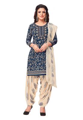 Women's Pack of   Synthetic Printed   top & bottom with dupatta 4