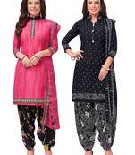 Women's Pack of   Synthetic Printed   top & bottom with dupatta