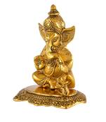 Metal Lord Ganesh Ido Golden(DAK HCF 312)
