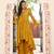 High Low Chanderi Kurti Set With Piping Detail